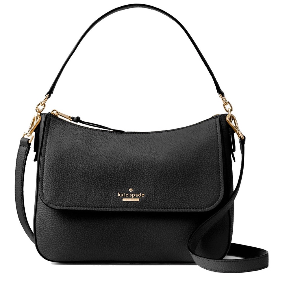 Kate Spade Jackson Street Colette Black Leather Shoulder Bag